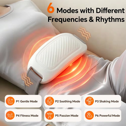 Electric Abdominal Massager with Heat & Twin-Motor Kneading